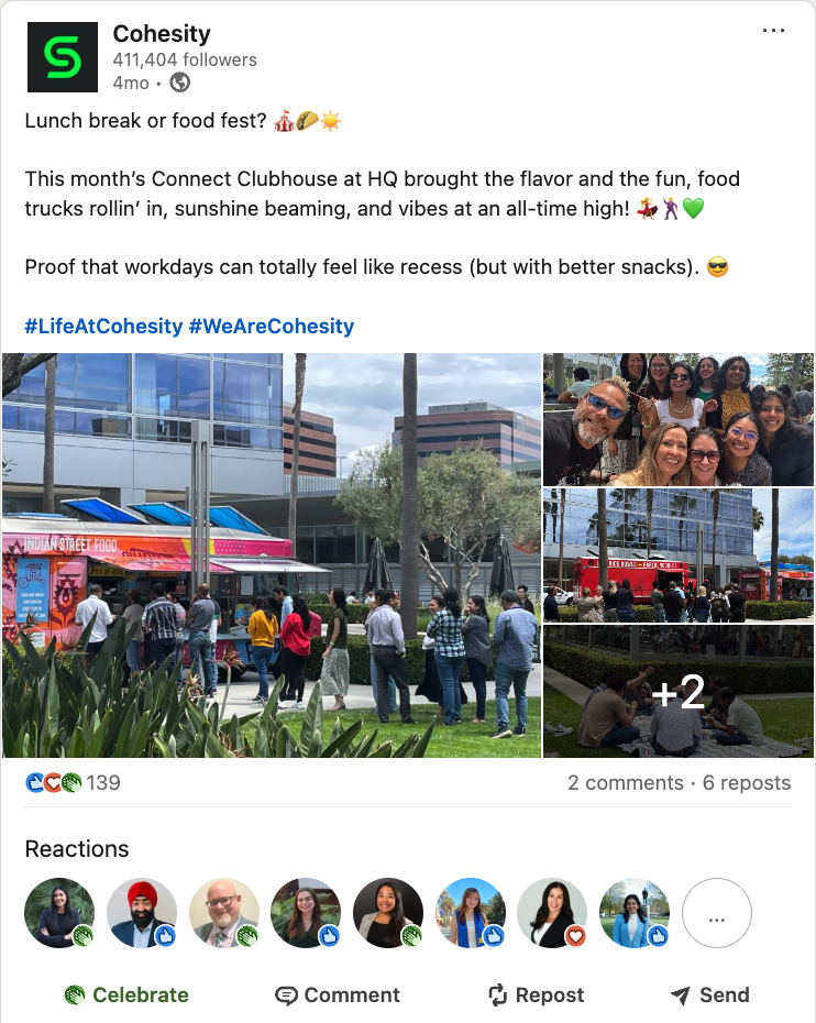 Company Clubhouse Event