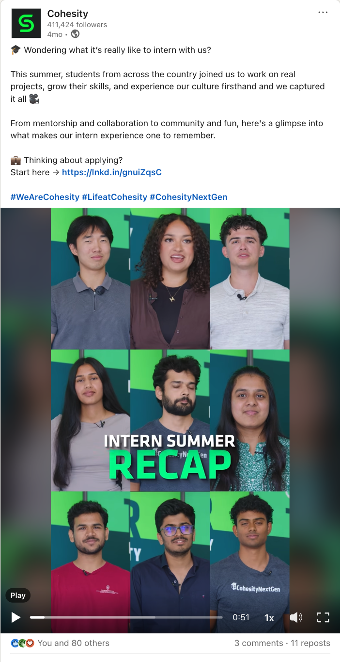 Intern Summer Recap
