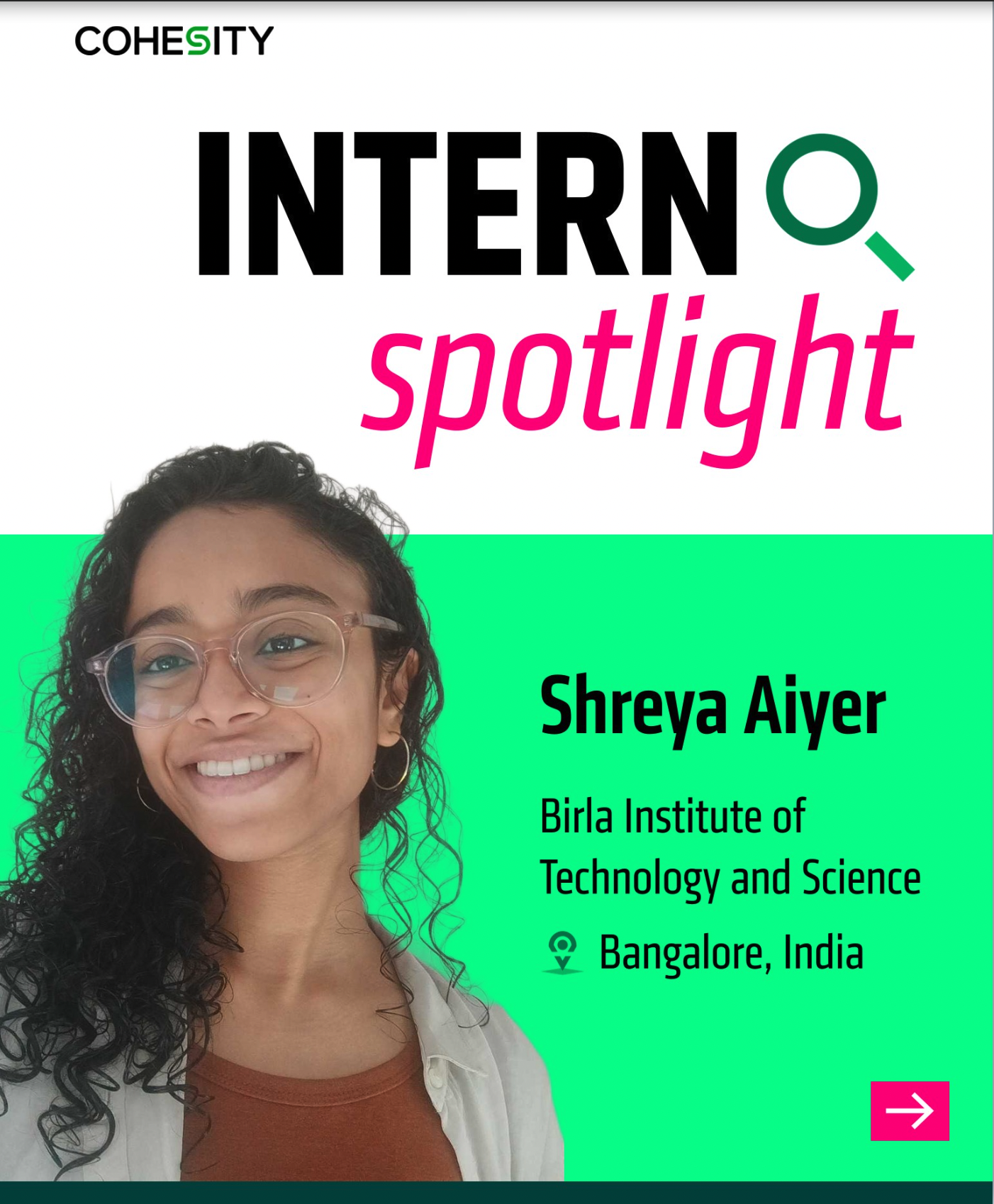 Intern Spotlight Series post